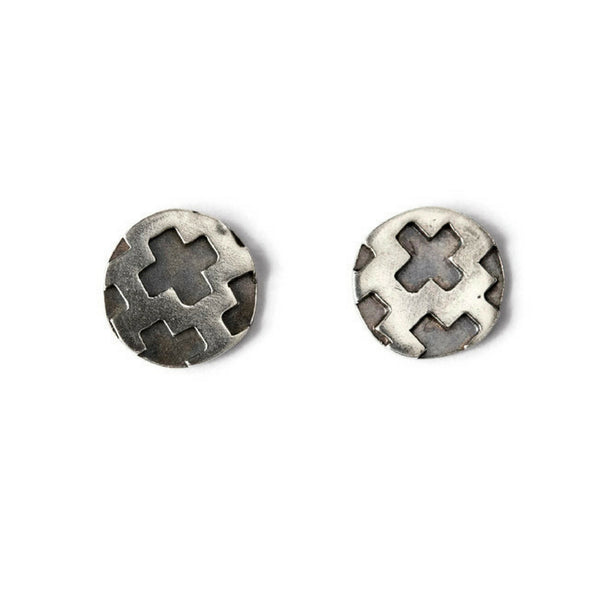 Charlotte Sterling Silver Stud Earrings