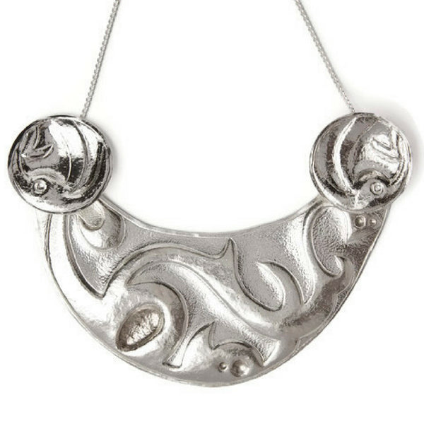 Meara Sterling Silver Bib Necklace