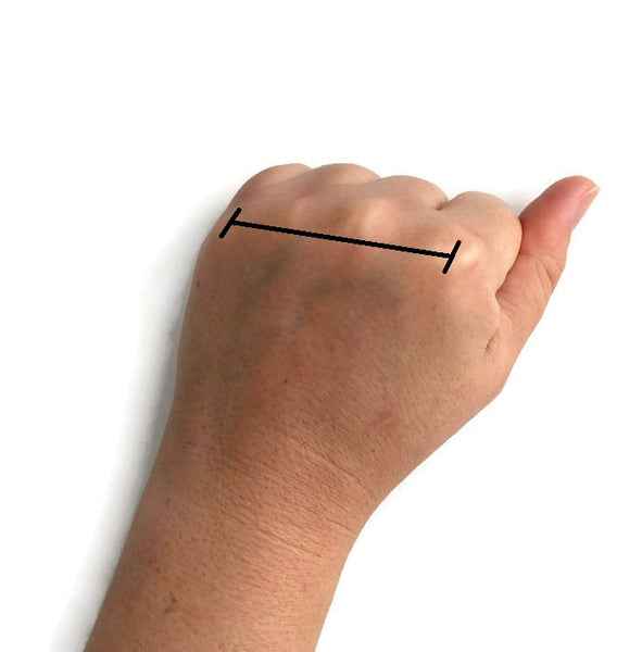Bracelet Sizing Guide Method #2