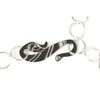 Hildi Sterling Silver Three-Strand Necklace clasp detail