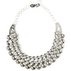 Hildi Sterling Silver Three-Strand Necklace