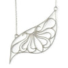 South William Sterling Silver Filigree Asymmetrical Necklace